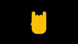 Animated Emoji - Sign Horns Hand